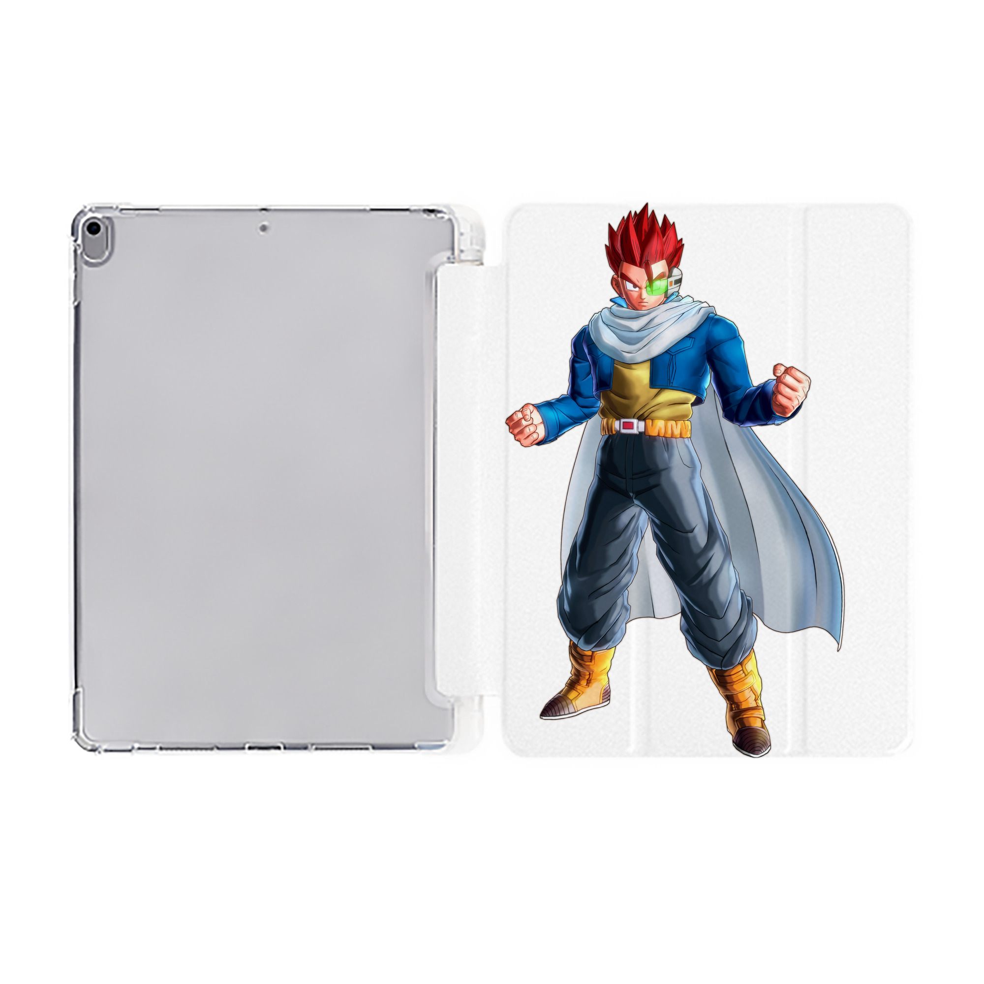（画像用） ドラゴンボール 孫 悟飯（そんごはん）DRAGON BALL Son Gohan IPad ケース ペン収納付き 三つ折りスタンド PUレザー×シリコン 対応機種9.5/10.5/10.9インチ